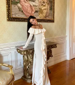 Arcina Ori Mila Maxi Dress Cream Size XS / AU 6  for rent on The Volte - image 1