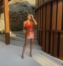 Rat & Boa Malika Dress Orange Size AU 8 for rent on The Volte - image 5