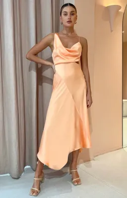 One Fell Swoop Josephine Dress Peach Size 12 for rent on The Volte - image 1