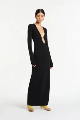 Sir the Label Kinetic Beaded Long Sleeve Maxi Dress Black Size 8 for rent on The Volte - image 3