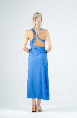 One Fell Swoop Zoe Midi Dress Blue Size 8 for rent on The Volte - image 2
