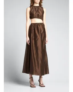 Sir The Label Anje Cut Out Dress Chcolate Size 0 / Au 6 for rent on The Volte - image 1