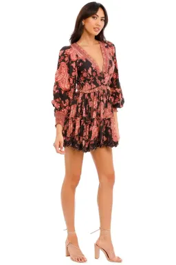 Hemant & Nandita Luana Cashmere Dress Print Size 8 for rent on The Volte - image 3