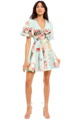 Hemant & Nandita Sage Skater Dress Multi Print Size 10 for rent on The Volte - image 1