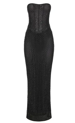 Meshki Gemma Strapless Sequin Maxi Dress Black Size M / AU 10 for rent on The Volte - image 8