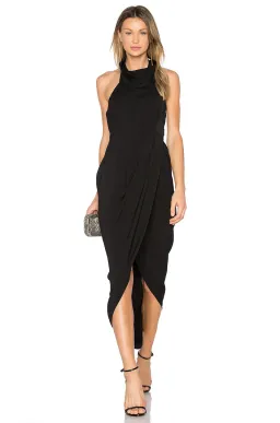 Shona Joy Funnel Neck Backless Maxi Dress Black Size 8 for rent on The Volte - image 1