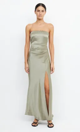 Bec & Bridge The Dreamer Strapless Dress in Sage Green Size 12 for rent on The Volte - image 2