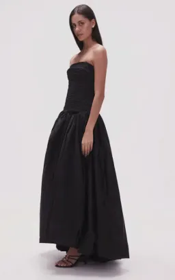 Aje Violette Bubble Hem Maxi Dress Black Size 8 for rent on The Volte - image 5
