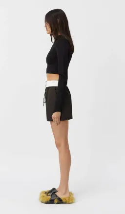 Camilla and Marc Conrad Mini Skirt Black Size 8 for rent on The Volte - image 6