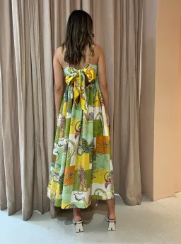 Alemais Jerome Linen Midi Dress Dragon Print Size 12 for rent on The Volte - image 2