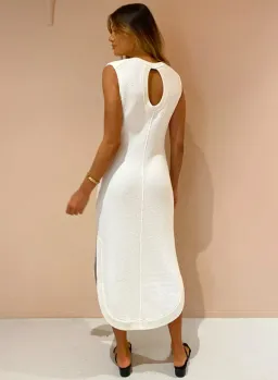 Camilla and Marc Ellington Knit Midi Dress In Ivory Size 10 for rent on The Volte - image 2