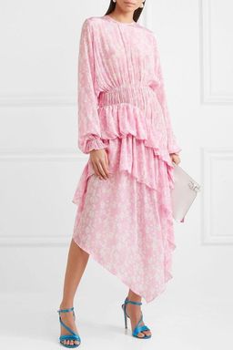 Preen Line Eden Floral Print Ruffle-Trimmed Crepe Dress for rent on The Volte - image 3