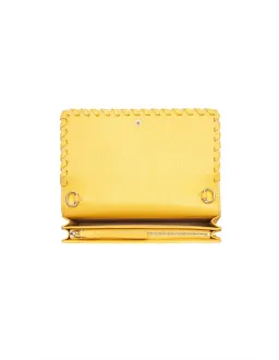 Aje Jour Leather Clutch Bag Yellow for rent on The Volte - image 3
