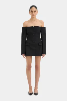 Sir The Label Sandrine Tailored Mini Dress Black Size 1 / AU 8 for rent on The Volte - image 2