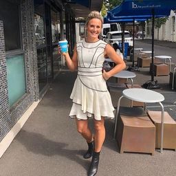 Aje Wrap Dress White Size 6 for rent on The Volte - image 1