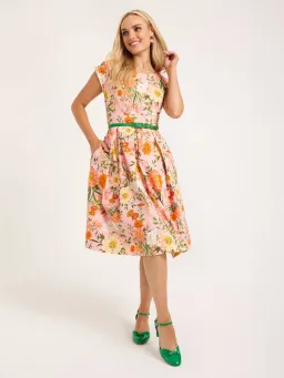 Review Avant Gardens Dress Blush Floral Size AU 12 for rent on The Volte - image 1