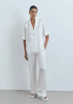 Viktoria And Woods Chorus Shirt And Pilot Pant Set Ivory White Size 14 for rent on The Volte - image 1
