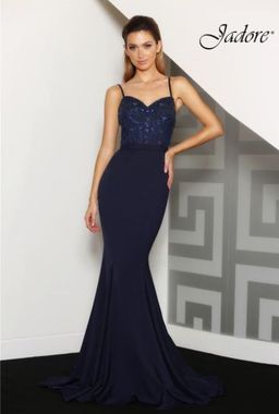 Jadore J8081 Navy formal dress for rent on The Volte - image 1