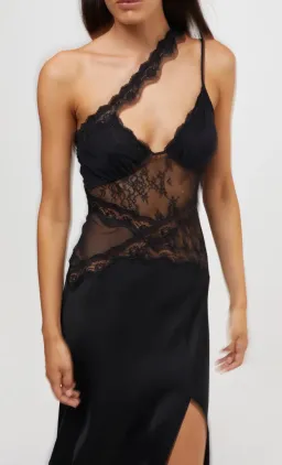 Bec & Bridge Ria Asym Maxi Dress Black Size 10 for rent on The Volte - image 2