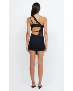 Bec & Bridge Ria Asym Mini Dress Black Size AU 8 for rent on The Volte - image 3