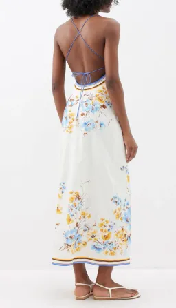 Zimmermann Halcyon Slip Dress Floral Size 1 / AU 10 for rent on The Volte - image 2