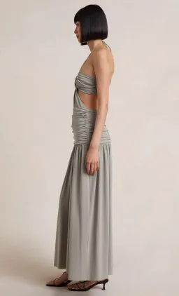 Bec & Bridge Adaline Cut Out Maxi Dress Taupe Size 8 for rent on The Volte - image 2