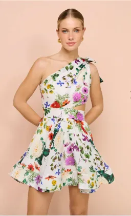 Sofia the Label Birdie One Shoulder Dress Floral Size 6 for rent on The Volte - image 2