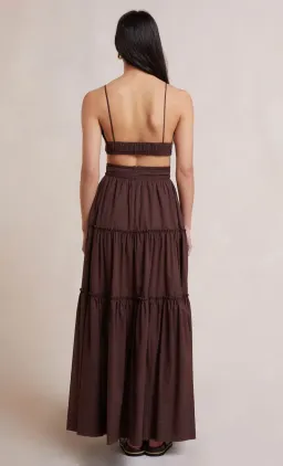 Bec & Bridge Carla V Maxi Dress Brown Size 12 for rent on The Volte - image 2