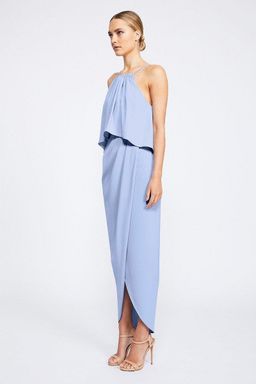 Shona Joy High Neck Frill Dress  for rent on The Volte - image 2