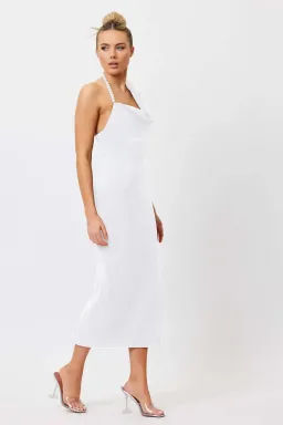 Bianca & Bridgett Mia Pearl Midi Dress White Size AU 6 for rent on The Volte - image 3