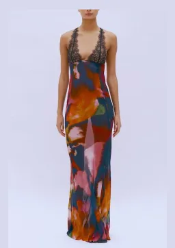  Rat & Boa Paola Maxi Dress Floral Print Size XS / AU 6 for rent on The Volte - image 1