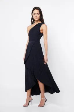 Mossman The Breakthrough Maxi Dress Navy Ink Blue Size 12 for rent on The Volte - image 1