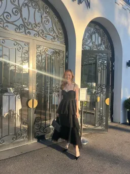 Elle Zeitoune Mason Midi Dress Black Size 6 for rent on The Volte - image 3