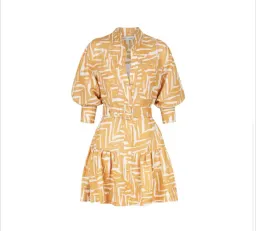 Shona Joy Imani Linen Dress Print Size 12 for rent on The Volte - image 2