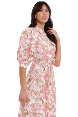 Significant Other Deanna Dress Sangria Floral Multi Print Size 14 for rent on The Volte - image 4