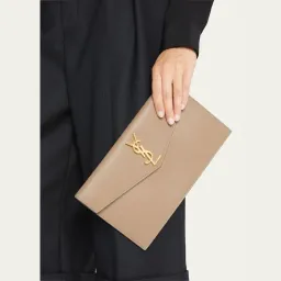 Saint Laurent Uptown Pouch Beige for rent on The Volte - image 1