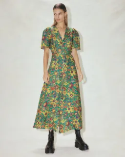 Alemais Isabella V Midi Dress Green Size 14 for rent on The Volte - image 1