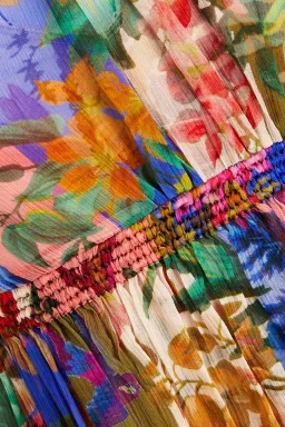 Zimmermann Tropicana Lantern Ruffle Mini Dress Multi Floral Size 0/Au 8 for rent on The Volte - image 3