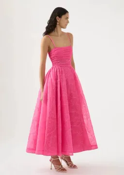 Aje Evangeline Cornelli Maxi Dress Protea Pink Size 10 for rent on The Volte - image 2