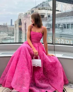 Aje Evangeline Cornelli Maxi Dress Protea Pink Size 10 for rent on The Volte - image 6