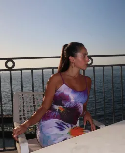 With Harper Lu Indigo Blossom Slip Dress Size M/Au 10 for rent on The Volte - image 4