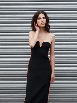 Paris Georgia Nassia Midi Dress Black Size 6 for rent on The Volte - image 2
