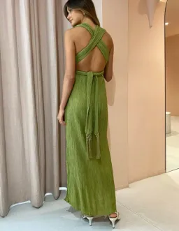 Savannah Morrow Verita Dress in Agave Size 8 for rent on The Volte - image 2