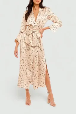 Significant Other Amara Dress Cream Black Polka Print Size 8 for rent on The Volte - image 1