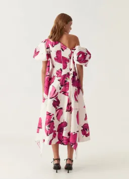 Aje Arista Tulip Sleeve Midi Dress Floral Size 16 for rent on The Volte - image 5