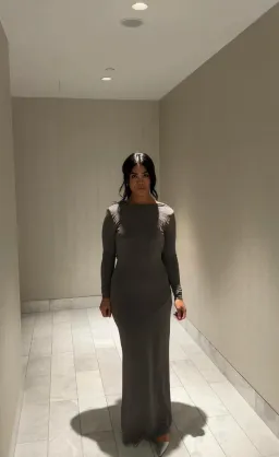 Arcina Ori Jen Dress Cool Grey Size 12 for rent on The Volte - image 4