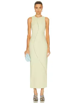 Sir The Label Esther Midi Dress in Pistachio Size 1 / 8 AU  for rent on The Volte - image 1