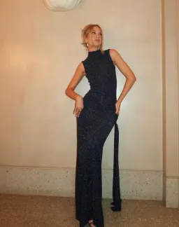 Arcina Ori Monica Dress Midnight Blue Size S / AU 8 for rent on The Volte - image 7