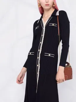 Sandro Paris Alexandrine Ribbed Knit Shirtdress Size 40 / AU 10 for rent on The Volte - image 5