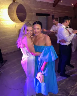 Aje Eugenie Off Shoulder Midi Dress Blue Size 14 for rent on The Volte - image 5